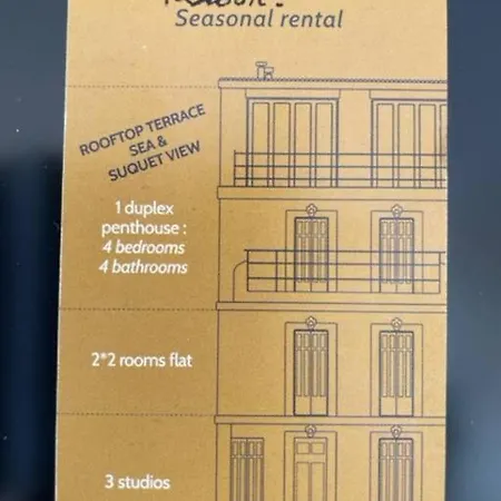 Experience Pastour Duplex Penthouse Rooftop 4 Bed&4bath Sea&suquet View Walking Distance Palais Des Congres & Beaches Apartmán