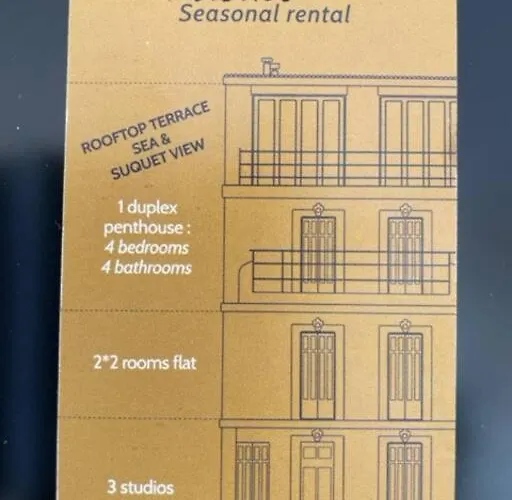 Experience Pastour Duplex Penthouse Rooftop 4 Bed&4bath Sea&suquet View Walking Distance Palais Des Congres & Beaches דירה